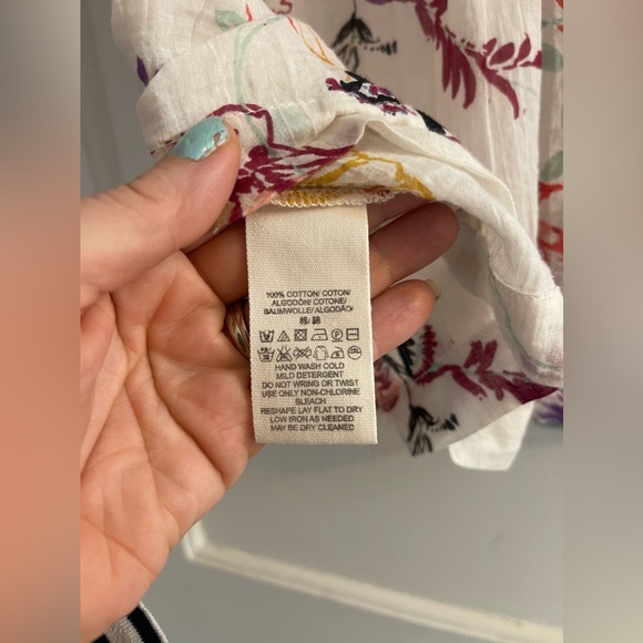 Free People Sweet Escape Floral Button Down Blouse S/P - Picture 7 of 7